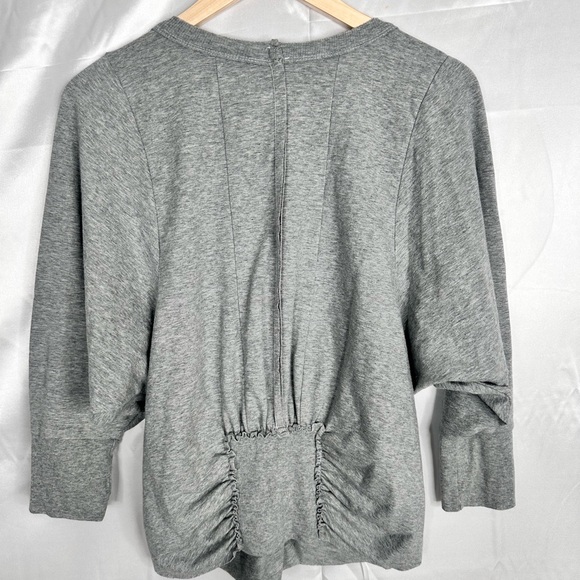 Free People Gray Button Front Knit Top – Size Large - Picture 8 of 14